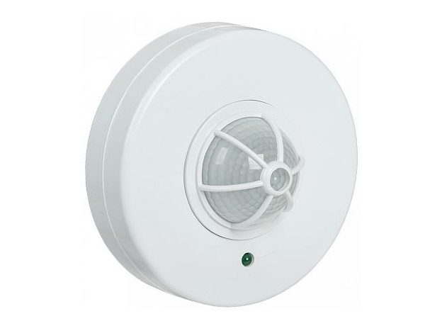 Датчик движения ДД 024B белый,1100Вт,угол 180-360 градусов, дальность 6 м IP33 IEK