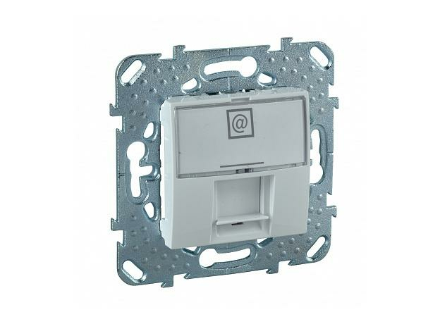 Розетка RJ45 компьютерная Unica скрытой установки IP40 кат. 5е с полем для надписи механизм белый MGU5.421.18ZD Schneider Electric Розетка RJ45 компьютерная Unica скрытой установки IP40 кат. 5е с полем для надписи механизм белый MGU5.421.18ZD Schneider Electric