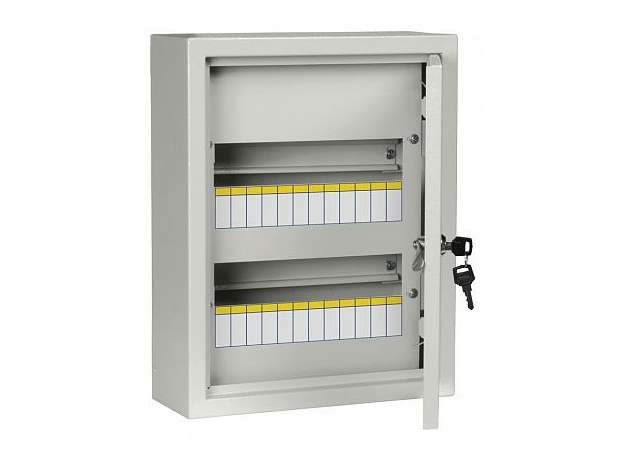 Щит ЩРн-24з-0 У2 IP54 с замком 410х330х120 (ВхШхГ) MKM11-N-24-54-Z IEK