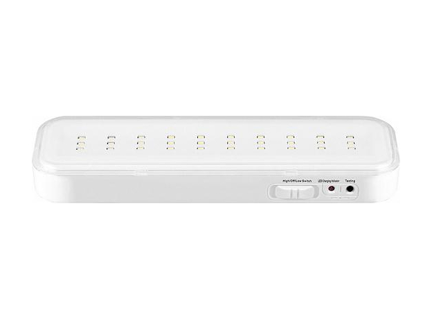 Светильник светодиодный EL120 30LED аккумуляторный AC/DC , белый, с наклейкой "Выход", 200*60*20 12670 Feron