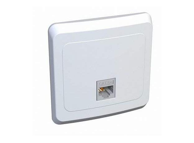 Розетка RJ45 компьютерная ЭТЮД скрытой установки KOMC-001B Schneider Electric Розетка RJ45 компьютерная ЭТЮД скрытой установки KOMC-001B Schneider Electric