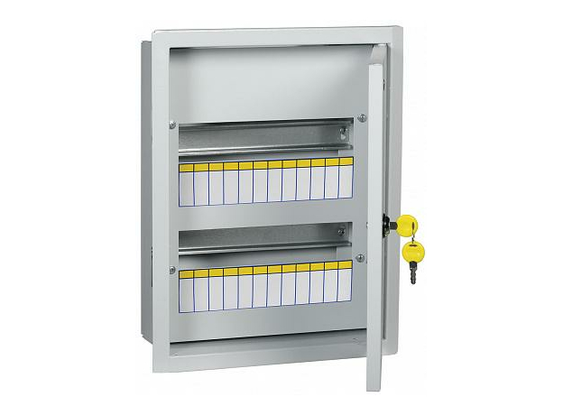 Щит ЩРв-24з-3 36 УХЛ3 IP31 с замком ниша 360х275х125 (ВхШхГ) RAL7035 MKM14-V-24-30-T TREND IEK