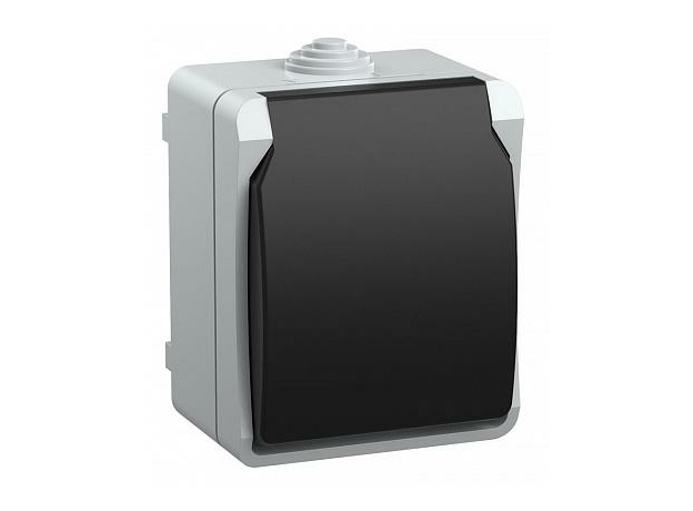 Розетка одноместная с заземлением открытой установки ФОРС РСб20-3-ФСр IP54 ERS12-K03-16-54-DC IEK