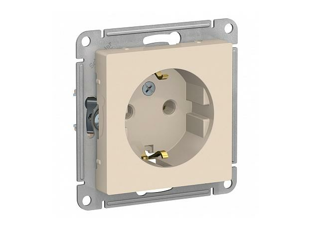 Розетка Atlasdesign скрытой установки с заземлением 16А механизм бежевый ATN000243 Schneider Electric Розетка Atlasdesign скрытой установки с заземлением 16А механизм бежевый ATN000243 Schneider Electric