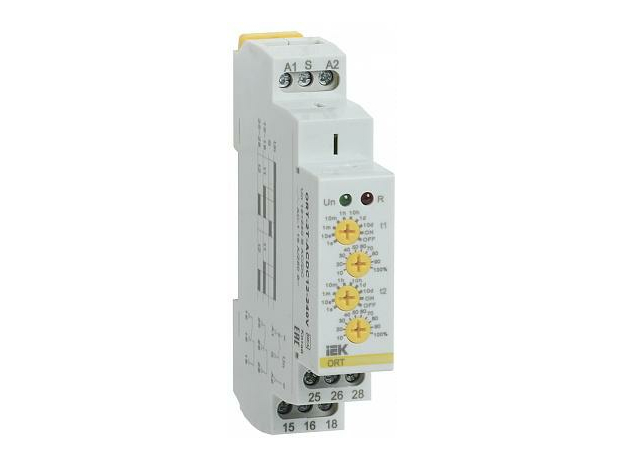 Реле времени ORT 2 контакта 2 уставки 12-240 В AC/DC ORT-2T-ACDC12-240V IEK Реле времени ORT 2 контакта 2 уставки 12-240 В AC/DC ORT-2T-ACDC12-240V IEK