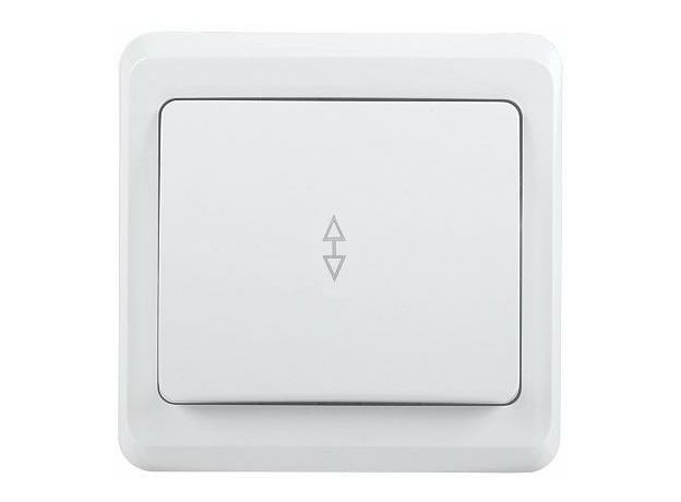 Выключатель одноклавишный 10А проходной ВСп10-1-0-ВБ белый ВЕГА (EVV12-K01-10-DM) IEK