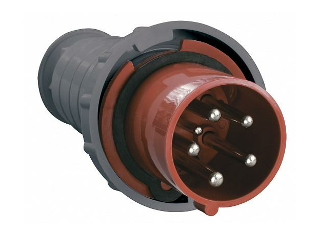 Вилка 035 3Р+РЕ+N 63А 380В переносная IP54 (PSR02-063-5) IEK