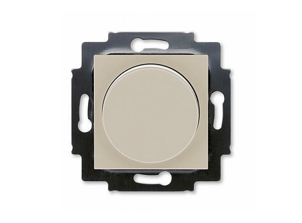 Светорегулятор (диммер) Levit скрытой установки поворотно-нажимной 60-600Вт R кофе макиато / белый 2CHH942247A6018 ABB