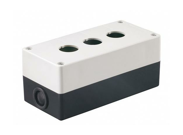 Корпус КП103 для кнопок 3 места Белый (BKP10-3-K01) IEK