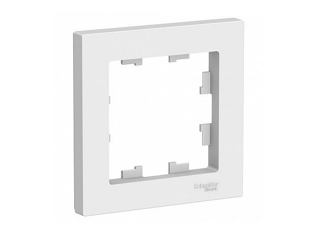 Рамка 1 пост Atlasdesign горизонтальная белый ATN000101 Schneider Electric Рамка 1 пост Atlasdesign горизонтальная белый ATN000101 Schneider Electric