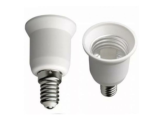 Переходник с цоколя Е14 на Е27 Белый, 24633 6 REV