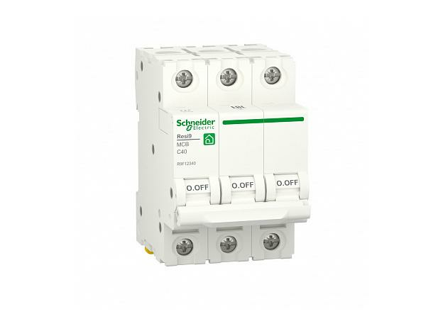 Выключатель автоматический (АВ) RESI9 С 40А 3P 6000A R9F12340 Schneider Electric Выключатель автоматический (АВ) RESI9 С 40А 3P 6000A R9F12340 Schneider Electric