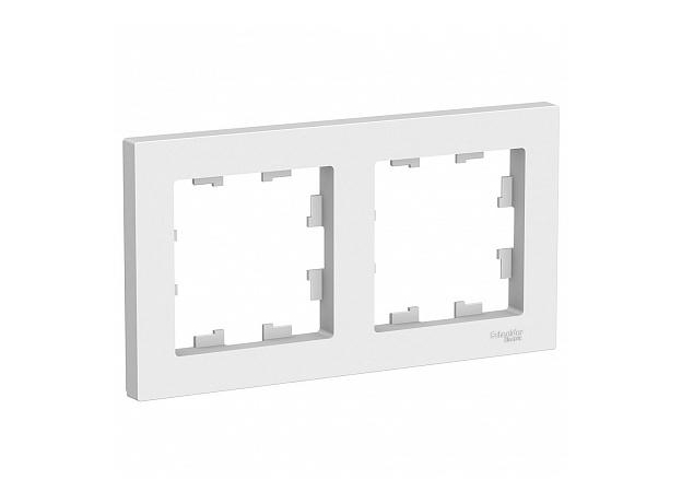 Рамка 2 поста Atlasdesign горизонтальная универсальная белый ATN000102 Schneider Electric