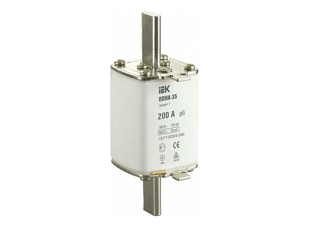 Плавкая вставка предохранителя 200А габарит 1 ППНИ-35 (DPP30-200) IEK