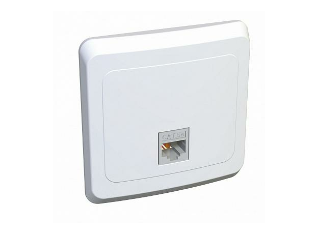 Розетка телефонная RJ11 ЭТЮД скрытой установки белый TELC-001B Schneider Electric