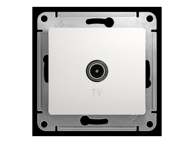 Розетка TV телевизионная GLOSSA скрытой установки проходная 4dB механизм белый GSL000192 Schneider Electric Розетка TV телевизионная GLOSSA скрытой установки проходная 4dB механизм белый GSL000192 Schneider Electric