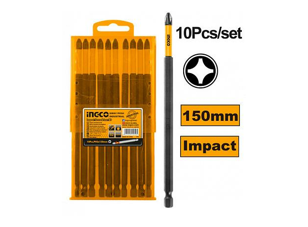 Бита для шуруповерта PH2 150 мм; магнитная; торсионная (IMPACT S2) INGCO INDUSTRIAL SDBIM11PH263