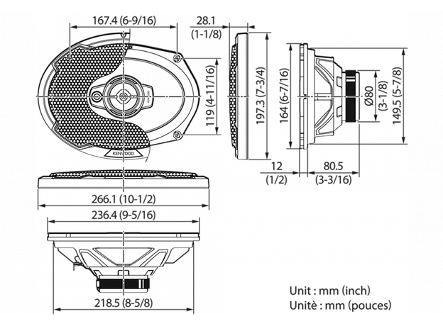 Колонки Kenwood KFC-PS6976