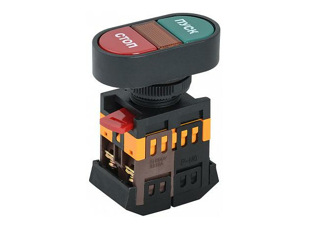 Кнопка управления "Пуск-Стоп" APBB-22 N с лампой 240В BBD11-APBB-K51 IEK