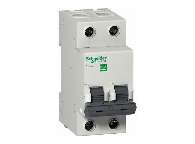Автоматический выключатель модульный Schneider Electric EASY9 двухполюсный 2п 10А C 4,5кA AC (перемен.) (EZ9F34210) Автоматический выключатель модульный Schneider Electric EASY9 двухполюсный 2п 10А C 4,5кA AC (перемен.) (EZ9F34210)