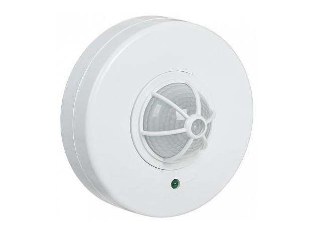 Датчик движения ДД 024 белый,1100Вт,угол 120-360 градусов, дальность 6 м IP33 IEK