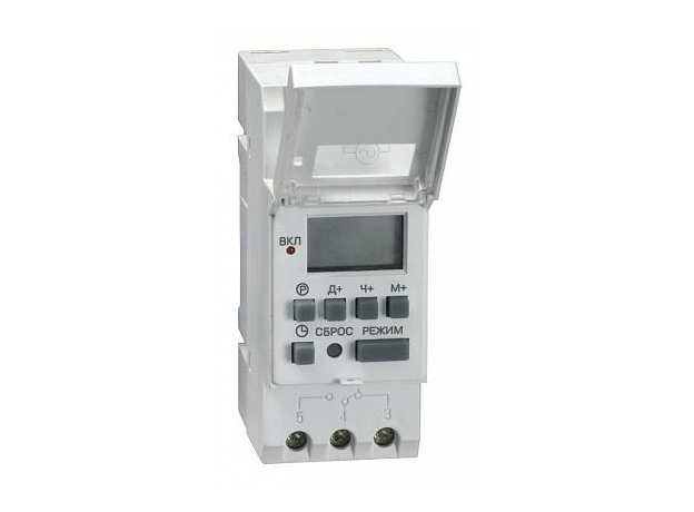 Таймер ТЭ15 цифровой 16А 230В на DIN-рейку (MTA10-16) IEK