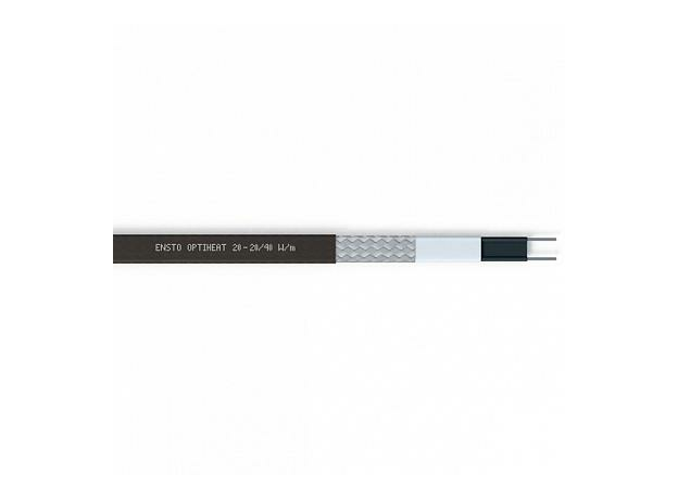 Кабель греющий саморегулирующийся Optiheat 20 Вт/м при +10°С, черный EFPO12 ENSTO