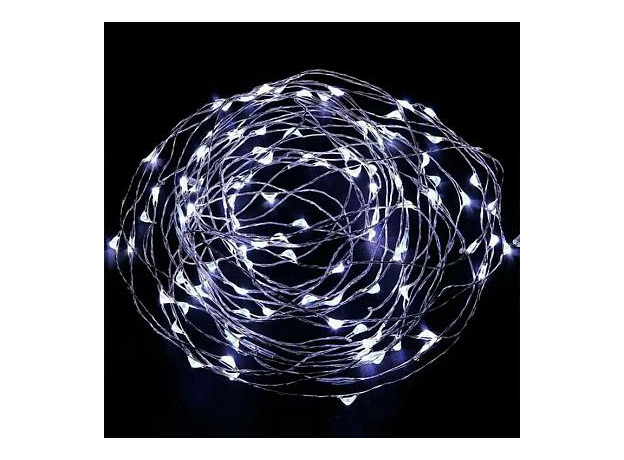 Гирлянда светодиодная Нить 1,9 м 20 Led Белый свет IP20 LDM020W-BO на батарейках 2xCR2032 4690601042118 SHLIGHTS