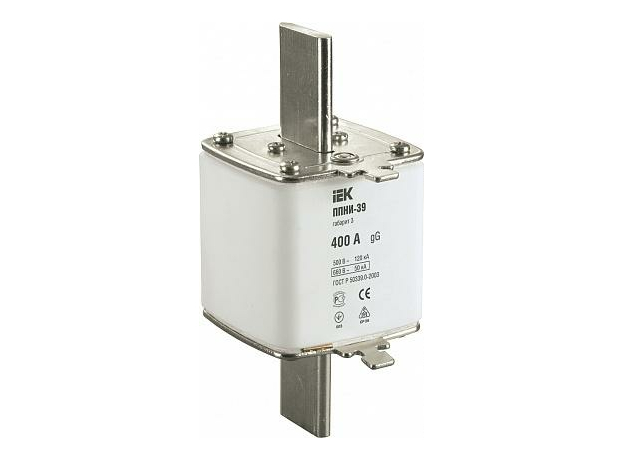 Плавкая вставка предохранителя 400А габарит 3 ППНИ-39 (DPP50-400) IEK