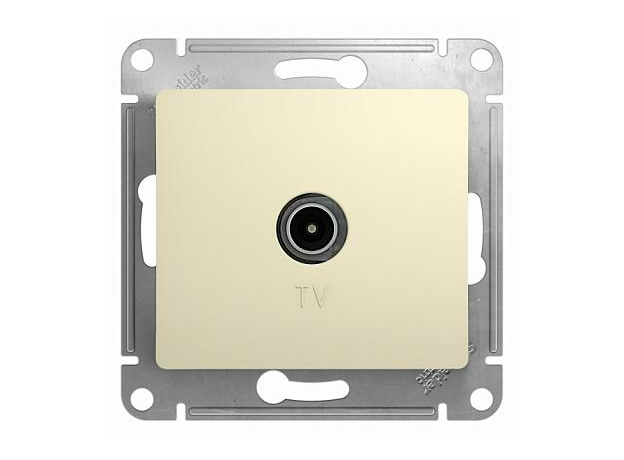 Розетка TV телевизионная GLOSSA скрытой установки оконечная 1dB механизм бежевый GSL000291 Schneider Electric Розетка TV телевизионная GLOSSA скрытой установки оконечная 1dB механизм бежевый GSL000291 Schneider Electric