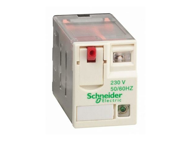 Реле миниатюрное 6А 4 перекидных контакта 230В AC индикация RXM4AB2P7 Schneider Electric