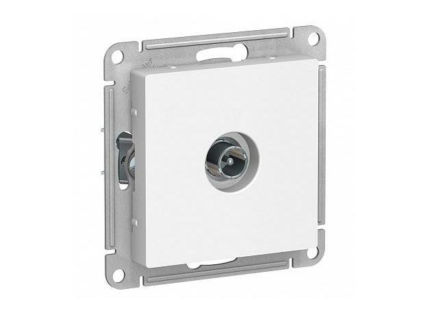 Розетка TV телевизионная Atlasdesign скрытой установки оконечная 1DB механизм белый ATN000191 Schneider Electric