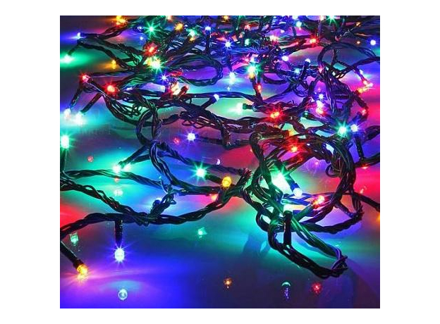 Гирлянда светодиодная Нить 20 м 200 Led Разноцветная 8 режимов IP20 ILD200C-GM 4690601041142 SHLIGHTS