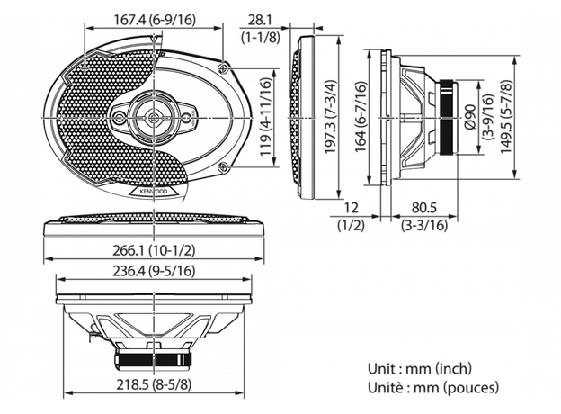 Колонки Kenwood KFC-PS6986