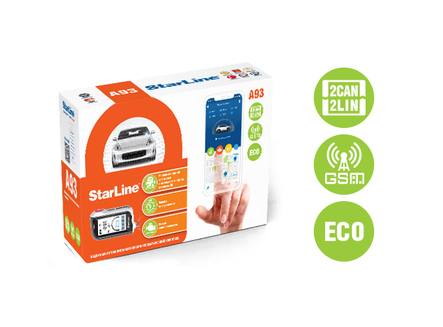 Автосигнализация StarLine A93 V2 2CAN+2LIN GSM ECO Автосигнализация StarLine A93 V2 2CAN+2LIN GSM ECO