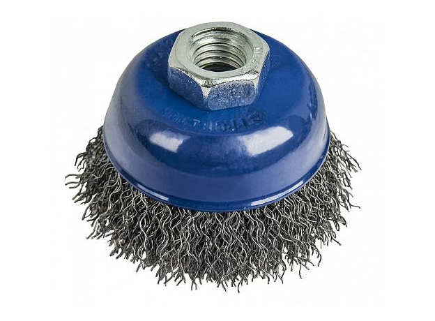 Кордщетка для УШМ 65 мм; М14 чашеобразная мягкая ПРАКТИКА 032-423