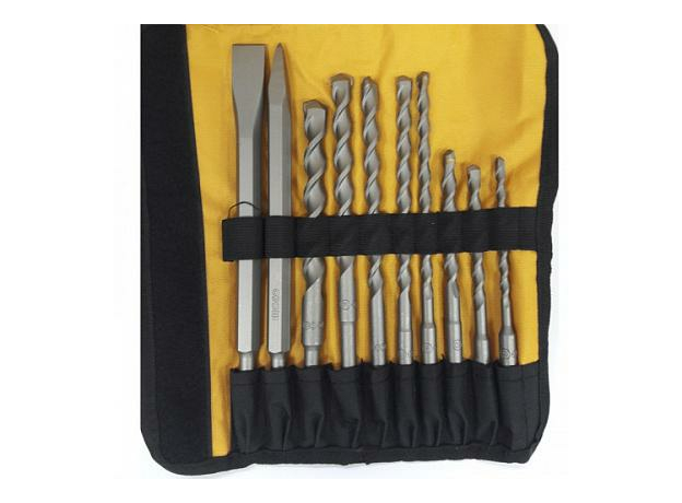 Набор буров и зубил SDS PLUS в сумке (10 предметов) INGCO AKD2101