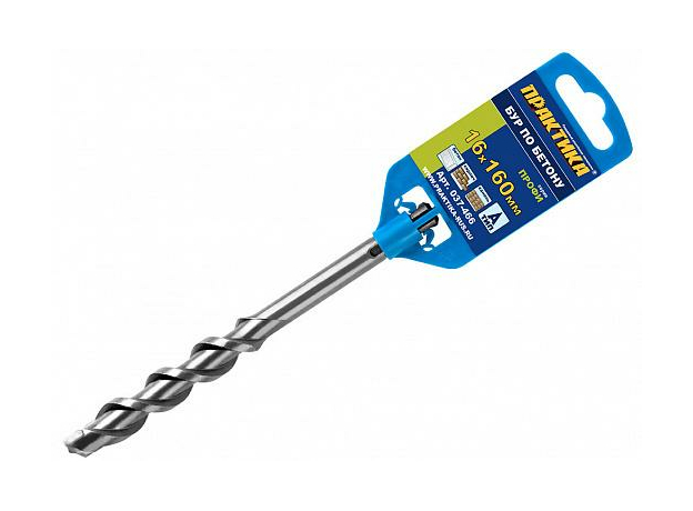 Бур по бетону для пефоратора SDS plus 16х160 Профи ПРАКТИКА 037-466