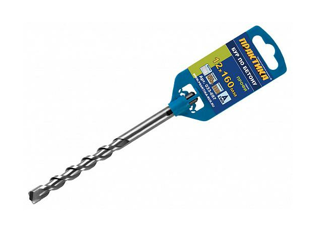 Бур по бетону для пефоратора SDS plus 12х160 Профи ПРАКТИКА 033-697