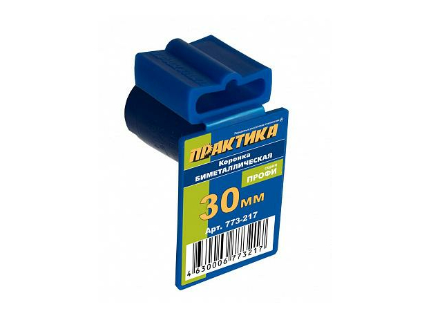 КОРОНКА БИМЕТАЛЛИЧЕСКАЯ 30 мм (нужен адаптер 2640007421) ПРАКТИКА 773-217