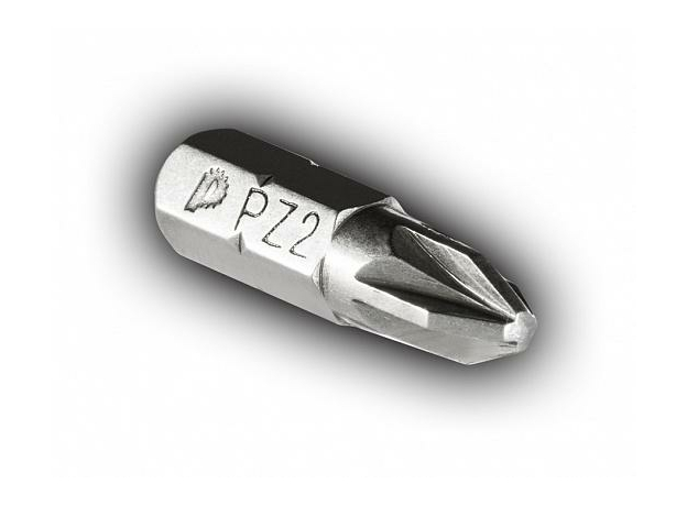 Бита магнитная для шуруповерта "Профи" PZ-2х25мм (2шт), блистер ПРАКТИКА 035-615