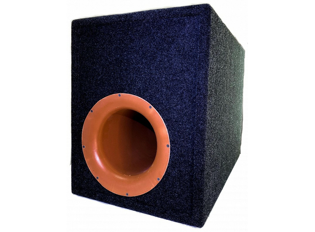 Короб под сабвуфер 10" (35 л, на трубе) Желток