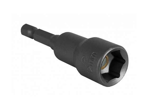 Бита с торцевой головкой магнитная 12х65 мм с хвостовиком HEX 1/4" "Профи" ПРАКТИКА 035-158