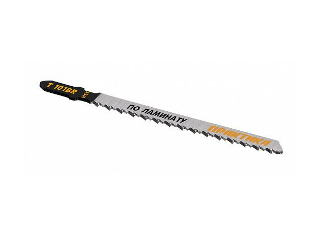 Пилки для лобзика по дереву, ДСП тип T101D 100х75 мм, быстрый рез, HCS (2шт.) ПРАКТИКА 034-458