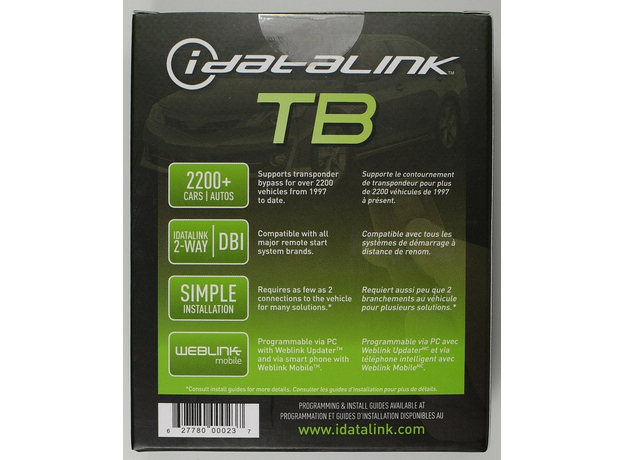 Модуль обхода иммобилайзера бесключевой iDATALINK ADS-TB