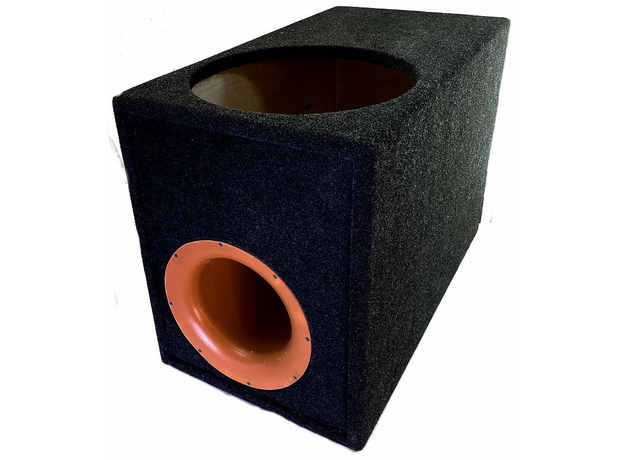 Короб под сабвуфер 10" (35 л, на трубе) Желток