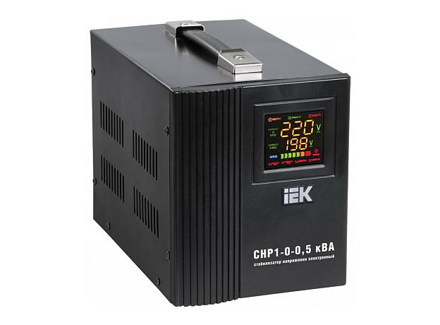 Стабилизатор напряжения однофазный напольный HOME 0,5 кВА (СНР1-0- 0,5) релейный IVS20-1-00500 IEK
