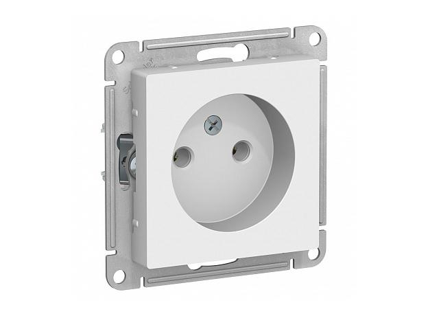 Розетка Atlasdesign скрытой установки без заземления 16А механизм белый ATN000141 Schneider Electric