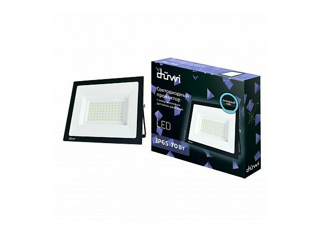 Прожектор светодиодный уличный LED 70 Вт СДО-70 с датчиком движения 4900Лм 6500К 230В 32294 8 Duwi