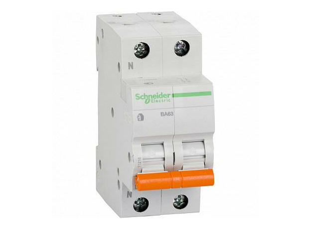 Автоматический выключатель модульный Schneider Electric ВА63 1п+N 32А C 4,5кA (11216) Автоматический выключатель модульный Schneider Electric ВА63 1п+N 32А C 4,5кA (11216)